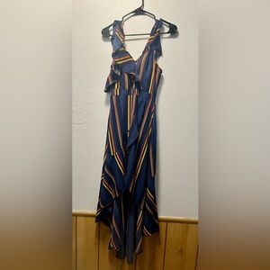 Striped Ruffle Dress